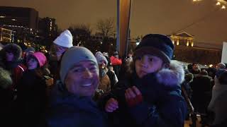 Old Montreal New Years Eve Fireworks display 2020 [upl. by Josh]