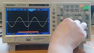 Voltcraft Oscilloscope  reading periodic time amp frequency [upl. by Ailhad]