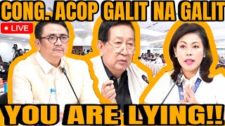 CONG ACOP GALIT NA GALIT KAY ATTY LOPEZ MAINIT NA MGA TAGPO [upl. by Wurtz]