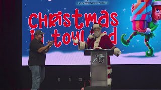 Santa stops into Huntsville to reveal Christmas Parade theme for 2024 [upl. by Everrs]