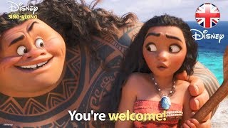 DISNEY SINGALONGS  Youre Welcome  Moana Lyric Video  Official Disney UK [upl. by Fi]