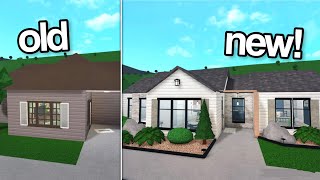 renovating a bloxburg starter into a MODERN HOUSE [upl. by Annahc955]