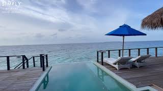 Dusit Thani Maldives  Two Bedroom Overwater Pool Pavilion Walkthrough [upl. by Hoopes]