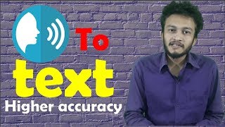 HINDI Higher accuracy Best Speech to Text Converter  fastest way to Type online  android app [upl. by Atiuqihc]