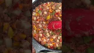 Making of Meat Pie Filling with Corned Beef food foodies ghanaiandishes shortsfeed explore fyp [upl. by Barcot]