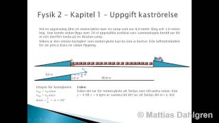 Fysik 2  Kapitel 1  Uppgift kaströrelse [upl. by Jola]