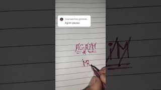 AGRIM NAME SIGN 💢💙 PLEASE LIKE AND SUBSCRIBE [upl. by Adnertal]