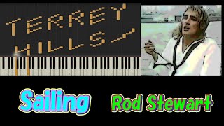 Sailing  Rod Stewart  Piano Tutorial [upl. by Misa80]