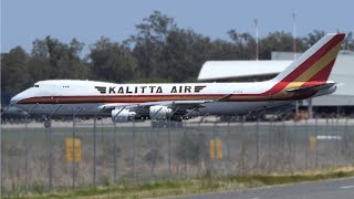 Kalitta Air 747400 Takeoff Queensland [upl. by Noicpecnoc48]