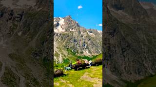 Amazing view from Walter Bonatti Hut 🇮🇹🏔️🥾 tourdumontblanc [upl. by Luthanen]