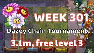 PvZ 2 Dazey Chain Tournament Week 301 31 million Strategy using Free Plants season 61 [upl. by Elroy461]