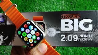 T900 Ultra Smartwatch🔥  UNBOXING  BIG Display 🟠  Must Watch asmr [upl. by Ecad]