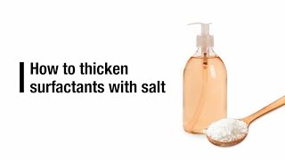 How to thicken surfactants with salt Make shampoo or body wash [upl. by Areic922]