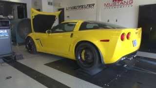 Lingenfelter 670 HP LS3 C6 Corvette Grandsport Magnuson Heartbeat Dyno Test [upl. by Beesley]