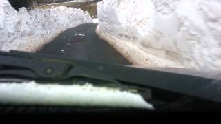 snow wall in Darwen lancashire [upl. by Harrat]