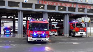 Kazerne Alarm Brandvertrek Brandweer Luik met spoed naar Gebouwbrand  Bâtiment Incendie [upl. by Sacrod]