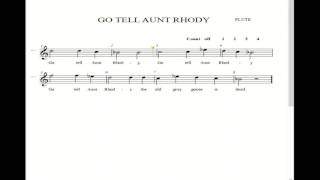 Flute Go Tell Aunt Rhody [upl. by Sainana]