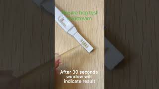 How to use Recare hcg pregnancy test midstream We are professional rapid test factory follow us [upl. by Cull]