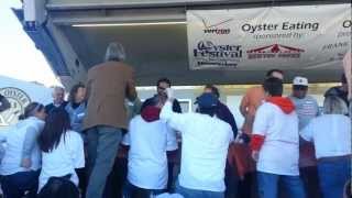 The Oyster Festival  Oyster eating contest [upl. by Meeharb]