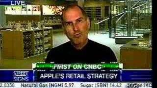 Steve Jobs CNBC Interview 5th Ave Apple Store [upl. by Fabrianna]