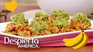 Patacones Horneados con Pollo y Guacamole una receta saludable [upl. by Regen]