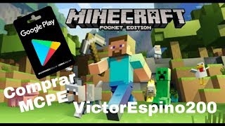 Tutorial Como Comprar Minecraft PE oficial en Play Store Español [upl. by Malinin]