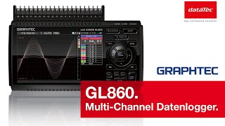 NEU Graphtec GL860  MultiChannel Datenlogger [upl. by Angle944]