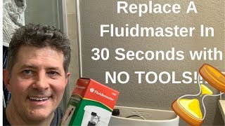 Fluidmaster Toilet Fill ValveDone in 30 Seconds with NO TOOLS [upl. by Ecnadnac42]