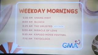 GMA Schedule Weekday Mornings April 5 2024 [upl. by Dnomad]