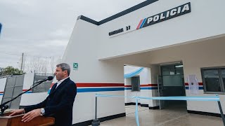 El gobernador Uñac inauguró la Comisaria 37 en Pie de Palo Caucete [upl. by Tjader337]