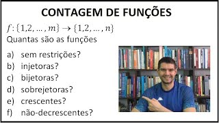 COMBINATÓRIA  20  Contagem de funções 16 [upl. by Libre]