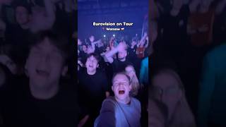 EUROVISION ON TOUR  📍 WARSAW  eurovision eurowizja poland [upl. by Einnalem]