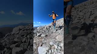 Dropping in off Tabeguache Summit at 14000 runningcoach colorado14ers mountainrunning [upl. by Ocsinarf829]