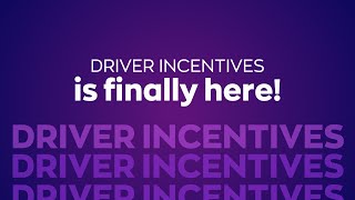 Driver Incentives [upl. by Anitnatsnok]