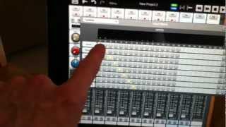 Behringer X32 digital mixer with Auria iPad recording app [upl. by Hillyer968]