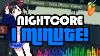 NIGHTCORE IN 1 MINUTE [upl. by Ynahteb]