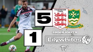 Highlights  Faversham 5  1 Sutton Athletic [upl. by Leryt]