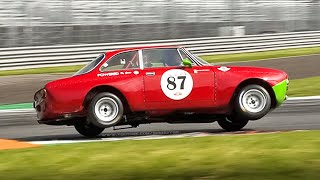 Alfa Revival Cup 2021 Monza GTAm Giulia GTA 1300 Junior Giulietta SZ2 2000 GT Veloce Alfasud [upl. by Ellswerth]