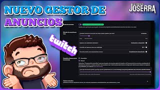 Cambios en el Gestor de Anuncios de Twitch [upl. by Ddat]