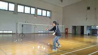 サクライ貿易（SAKURAI）CALFLEX（カルフレックス）CT015BK Badminton practice 6 [upl. by Nlycaj]