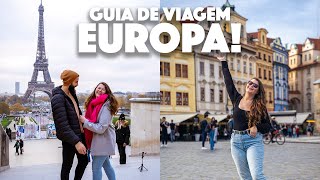 GUIA Como PROGRAMAR uma VIAGEM pela EUROPA [upl. by Yodlem103]