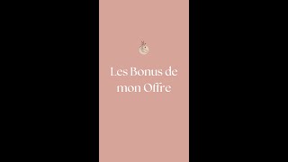 Les Bonus de mon Offre [upl. by Meelak]