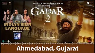 GADAR 2 in ISL is now showing at Arved Transcube Ahmedabad 4th Aug 2024 [upl. by Ahsikam]