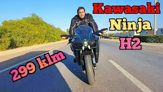 TEST RIDE N°5  KAWASAKI NINJA H2 فيديو لأسرع دراجة نارية تيربو [upl. by Xena305]