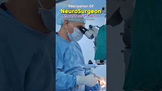 Realisation of NeuroSurgeon After 15 yrs of Practice NeuroMedTalks01 neurosurgeon brain spine [upl. by Ynnad]