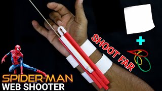 Paper web shooter without spring  How to make Spiderman web shooter with paper without spring [upl. by Eugine]