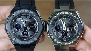 CASIO GSHOCK GSTEEL GSTS100G1B VS GSTEEL GSTS100G1A [upl. by Giamo]