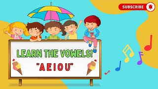 🎶Lets learn the vowels together  Learn A E I O U Sounds with Music and Animation🎶 [upl. by Atrahc]