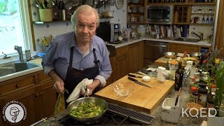 Brussels sprouts with bacon  Jacques Pépin Cooking At Home  KQED [upl. by Barrett]