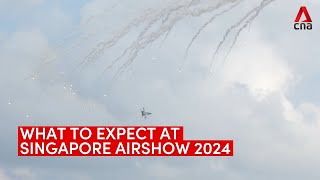 Aerial displays and stunts to expect at Singapore Airshow 2024 [upl. by Llejk659]